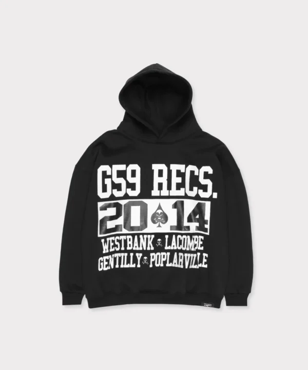 G59 BACK WOODS HOODIE (BLACK)