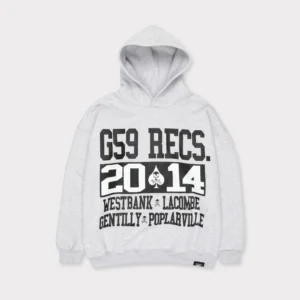 G59 BACK WOODS HOODIE (HEATHER GREY)