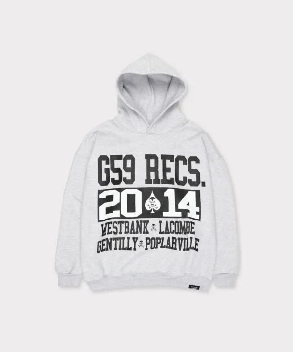 G59 BACK WOODS HOODIE (HEATHER GREY)