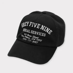 Burial Services 5-Panel Canvas Hat (Black)