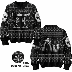 Suicideboys Skull Ugly Christmas Wool Sweatshirt